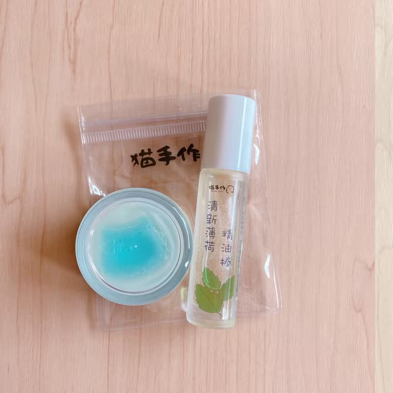 精油香氛組合 | 貓手作 | 精油棒 + 香膏禮物組