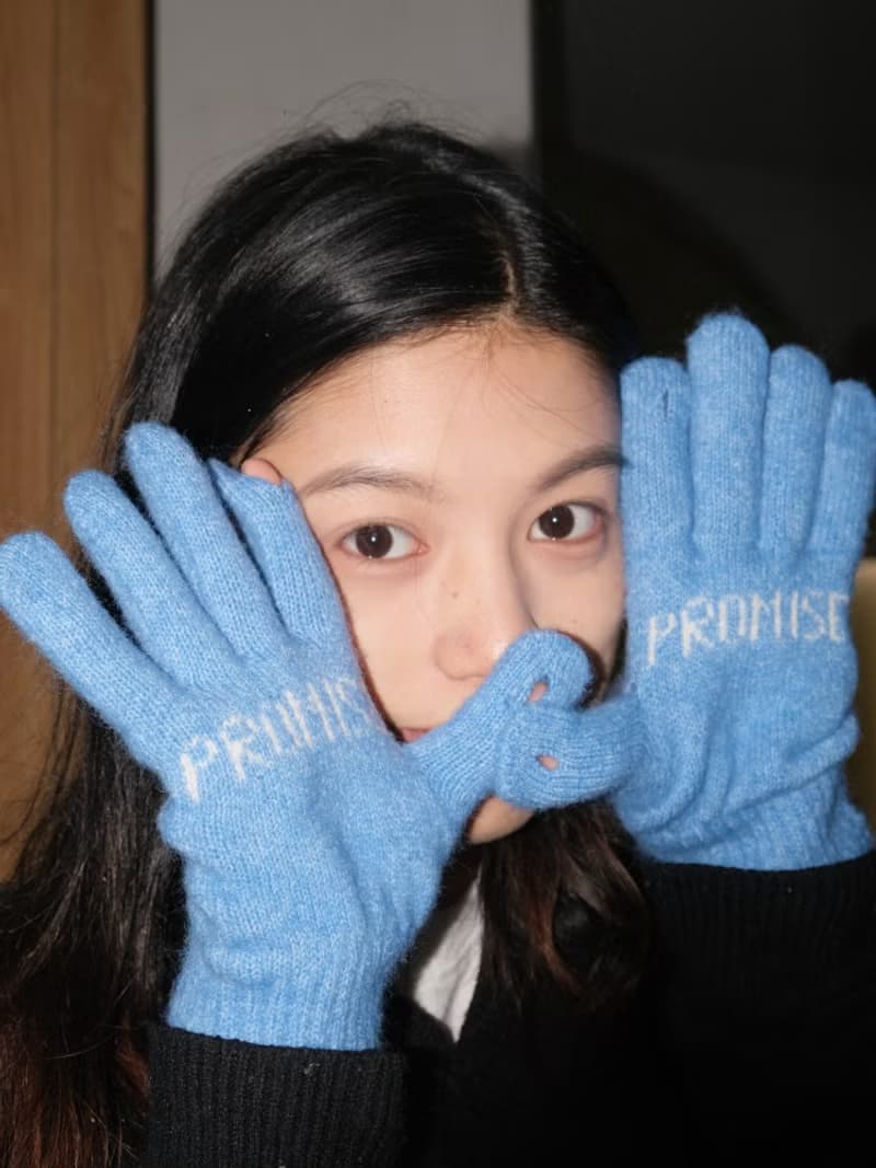 Heymen黑門 握緊 原創設計暖暖的可觸屏男女百搭針織羊毛手套