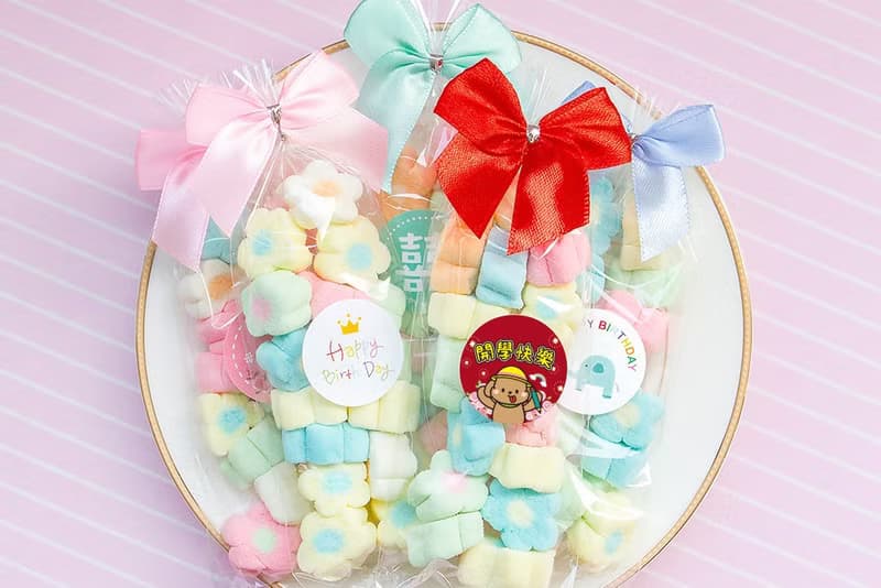 輕巧包小花棉花糖/多款貼紙 蝴蝶結 節日 結婚 送禮 獎品 糖果
