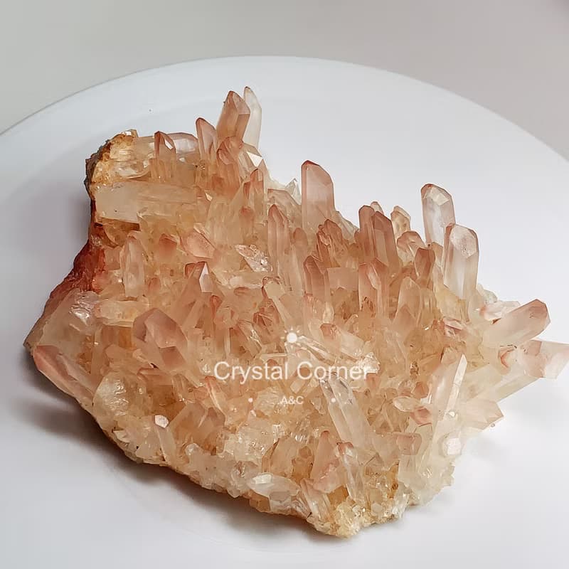 Crystal Corner 隅石丨仙女粉晶簇201丨淨化丨療癒水晶法寶
