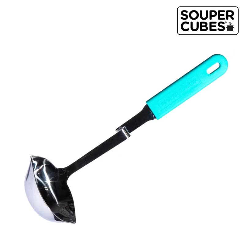 快速出貨-【Souper Cubes】專利430湯匙與湯勺_湖水綠