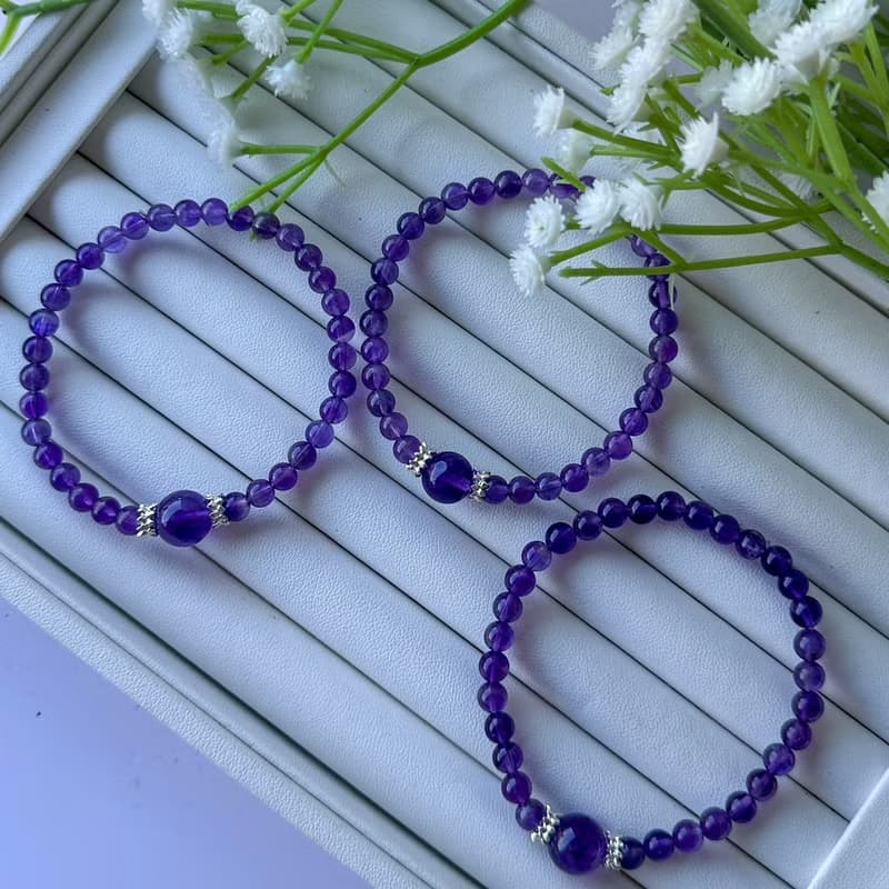 紫水晶 簡約氣質  烏拉圭紫水晶  濃郁色系