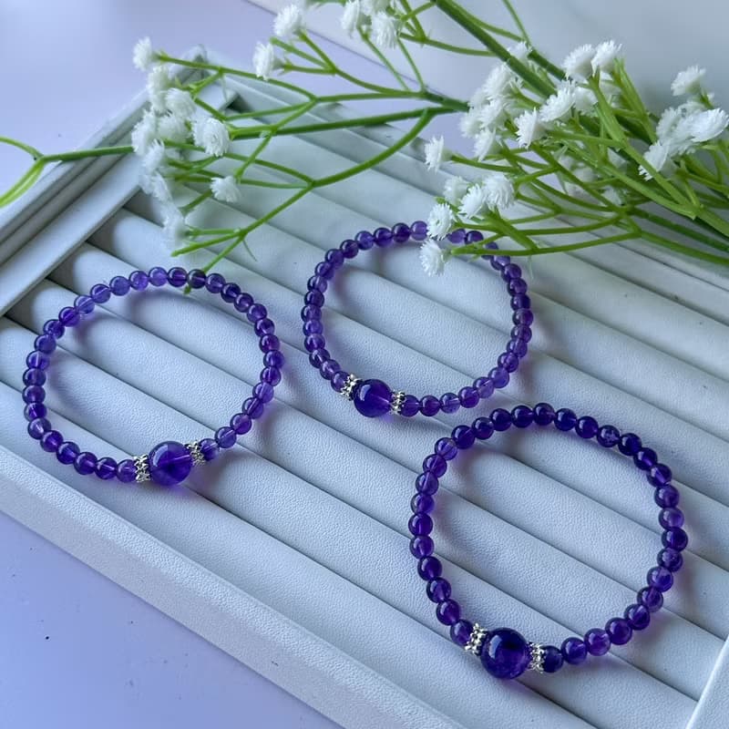 紫水晶 簡約氣質  烏拉圭紫水晶  濃郁色系