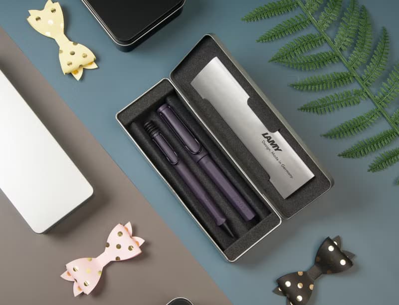 LAMY 雙入鐵禮盒  (鋼珠筆+原子筆) / safari狩獵者系列-CANDY