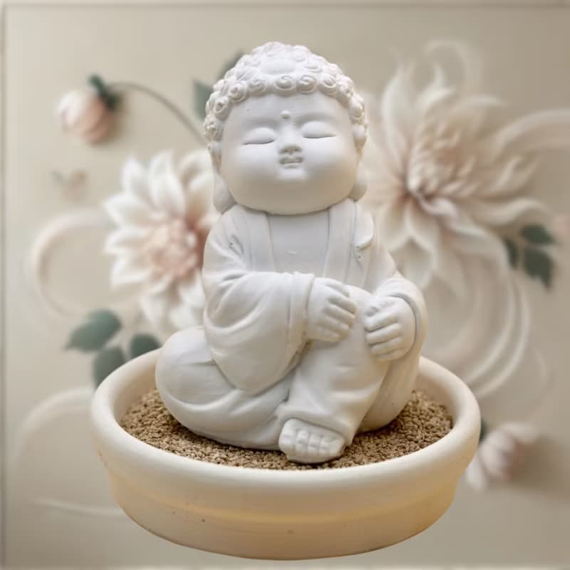 淨念吉祥小佛之隨願 小盤套組 擴香套組 香氛軟裝擺件