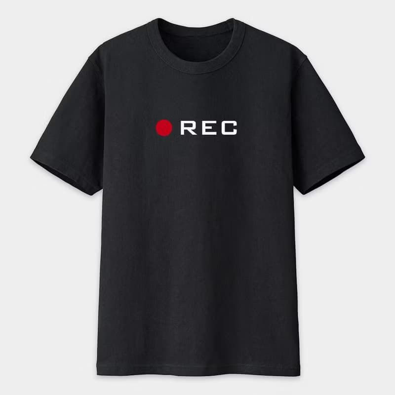 錄影中 REC LIVE 中性短袖棉T 情侶T恤 PS014