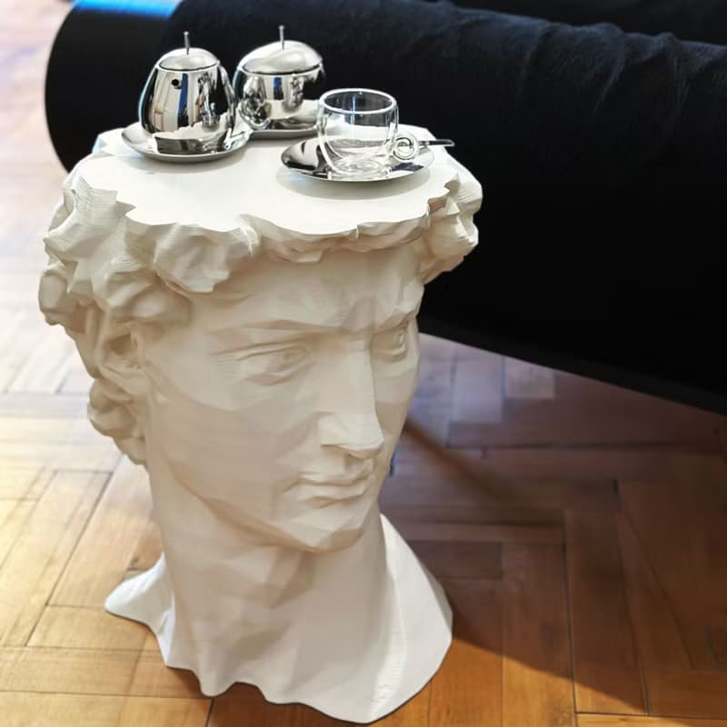 Michelangelo David 3D Printed Coffee Table | Nightstand  | Accent table