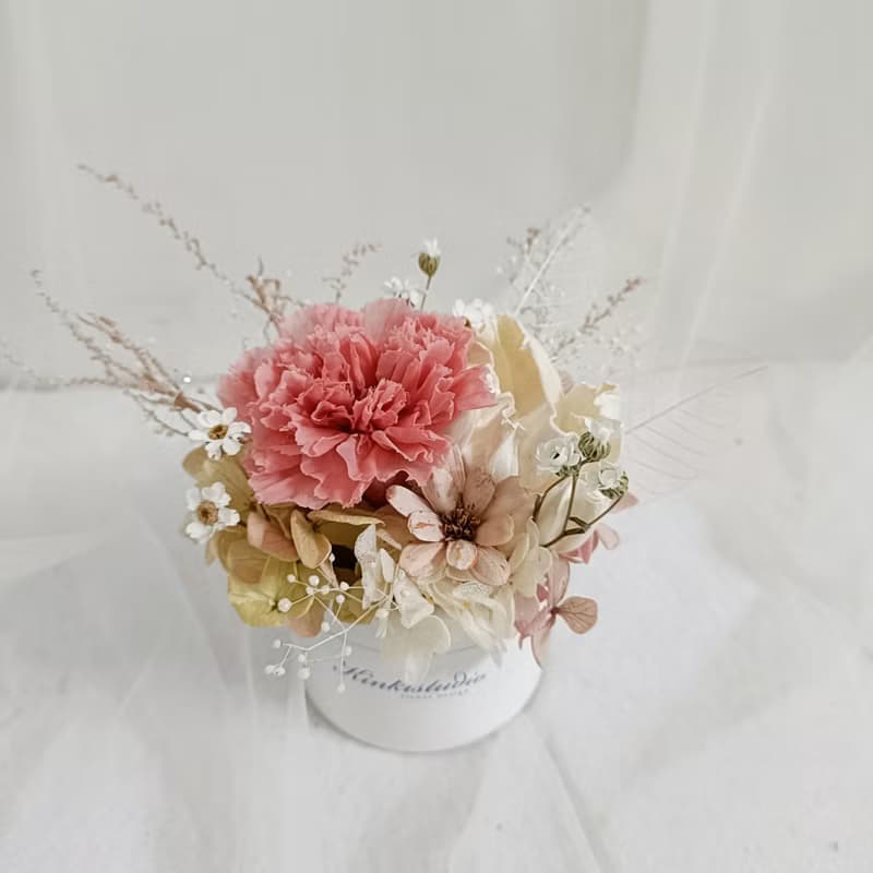 情人節禮物花束永生康乃馨盆花 結婚捧花永生花情人節玫瑰c七夕情