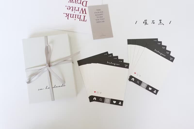 現貨 / IG Instagram 造型小卡－套裝禮盒組 / 生日卡片 手工卡