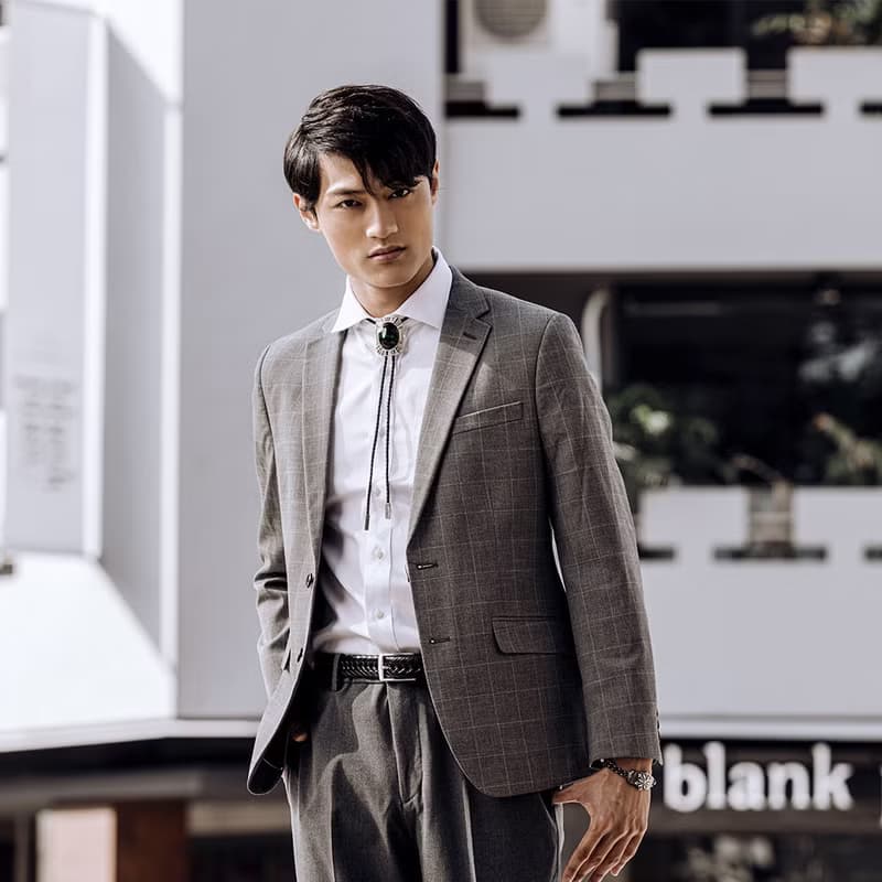 寶匣 保羅領帶 Bolo Tie 皮革項鍊 皮繩領帶 長項鍊 手繪冷琺瑯