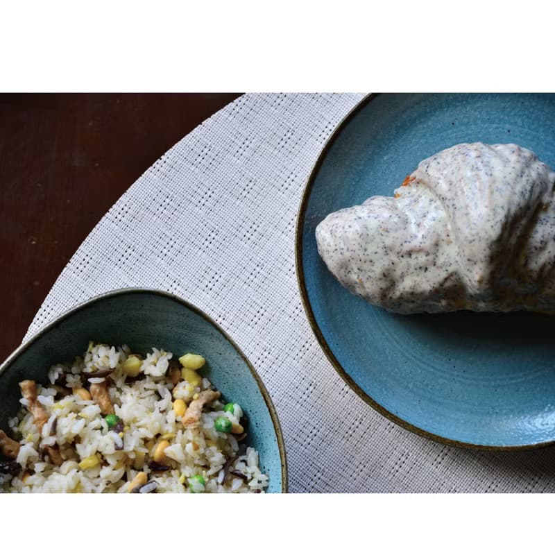 【優惠套組】Churchill 點藏系列-鈷藍碗盤2件組(三角碗&點心盤)