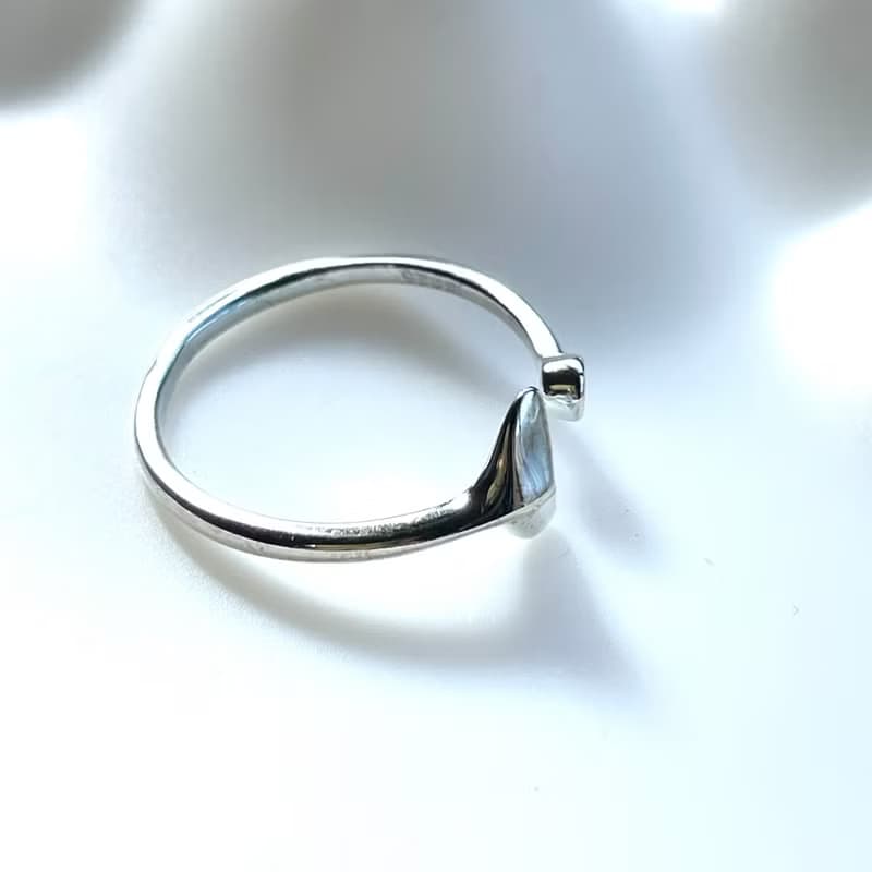 silver925 人魚の煌めき/S925 CZ キュービックジルコニア ダイヤモンド マーメイド リング 指輪/つけっぱなし sv925 スターリングシルバー