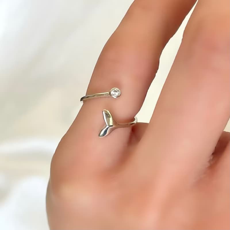 silver925 人魚の煌めき/S925 CZ キュービックジルコニア ダイヤモンド マーメイド リング 指輪/つけっぱなし sv925 スターリングシルバー