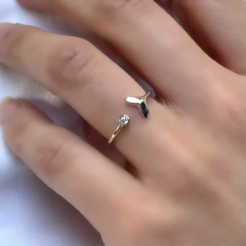silver925 人魚の煌めき/S925 CZ キュービックジルコニア ダイヤモンド マーメイド リング 指輪/つけっぱなし sv925 スターリングシルバー