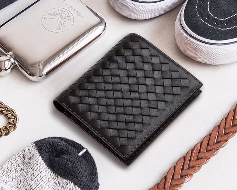 超薄編織皮革錢包 真皮短夾長夾 羊皮錢夾 信用卡包名片夾 男女皆