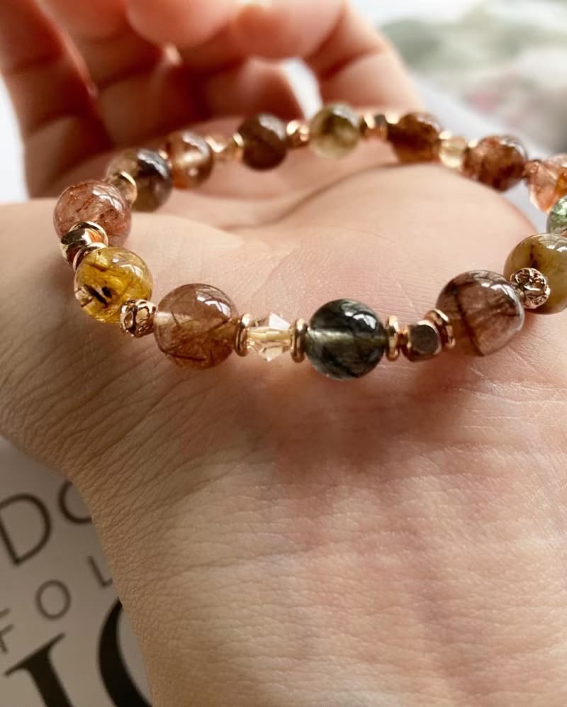 功能全面提升整體運程健康/財運/事業/貴人彩髮晶手鍊