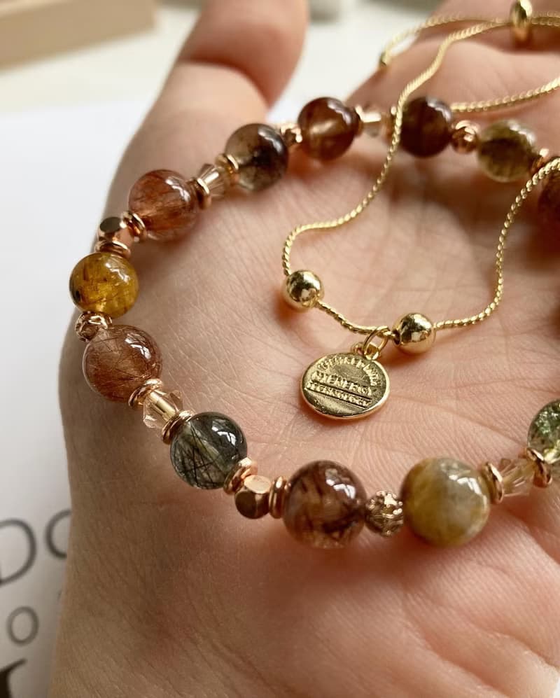 功能全面提升整體運程健康/財運/事業/貴人彩髮晶手鍊