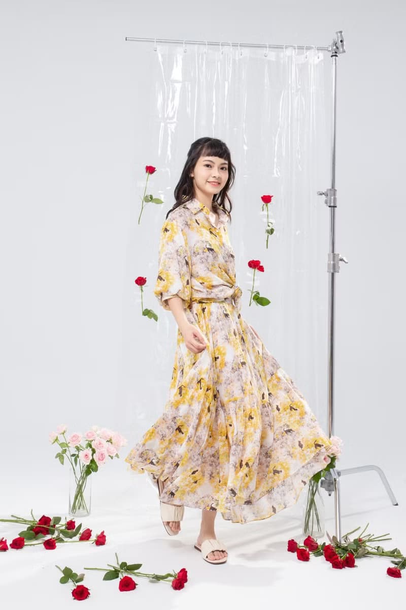 【波麗印花】透氣涼爽 度假寬鬆襯衫 七分袖 燈籠袖 復古撫子色