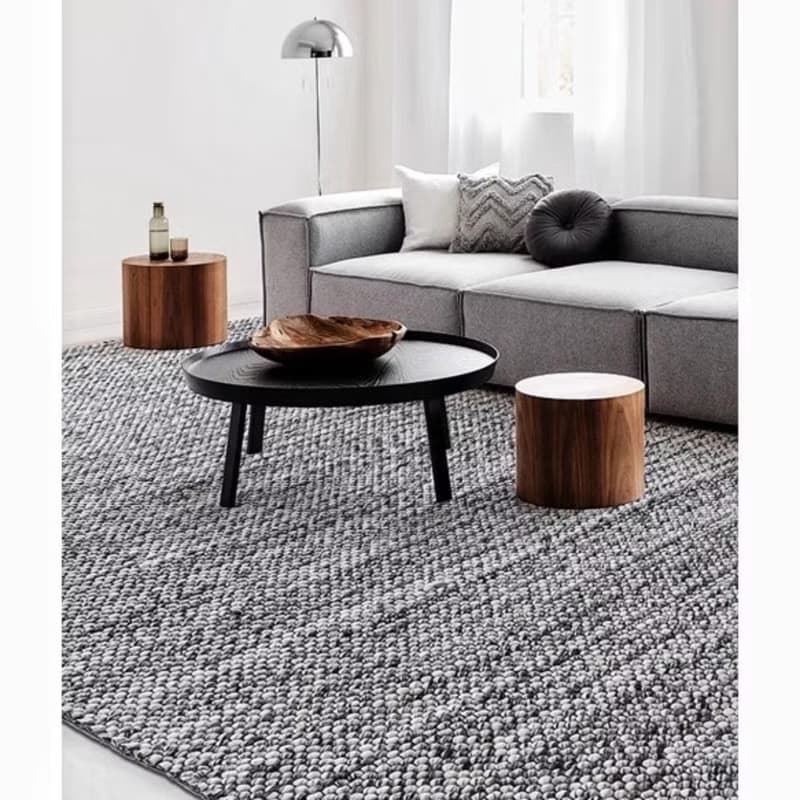 北歐風 手作 紐西蘭 羊毛地毯 簡愛 客廳臥室 床邊地墊 家居裝飾