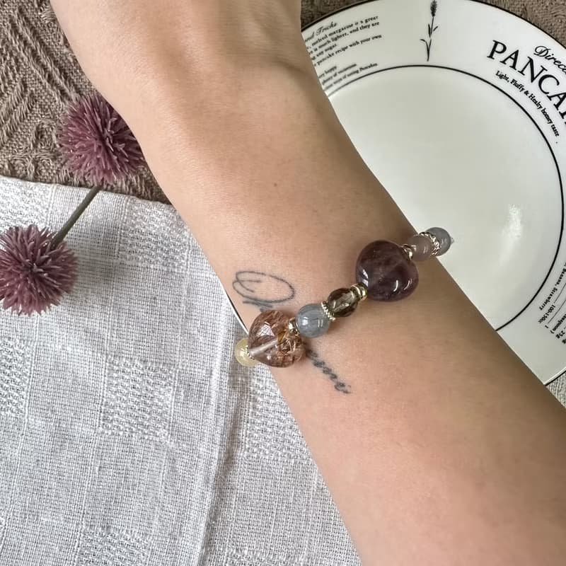 青春雙愛心編織手鍊