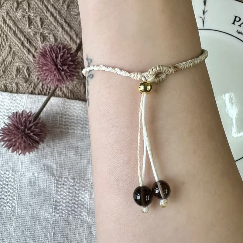 青春雙愛心編織手鍊