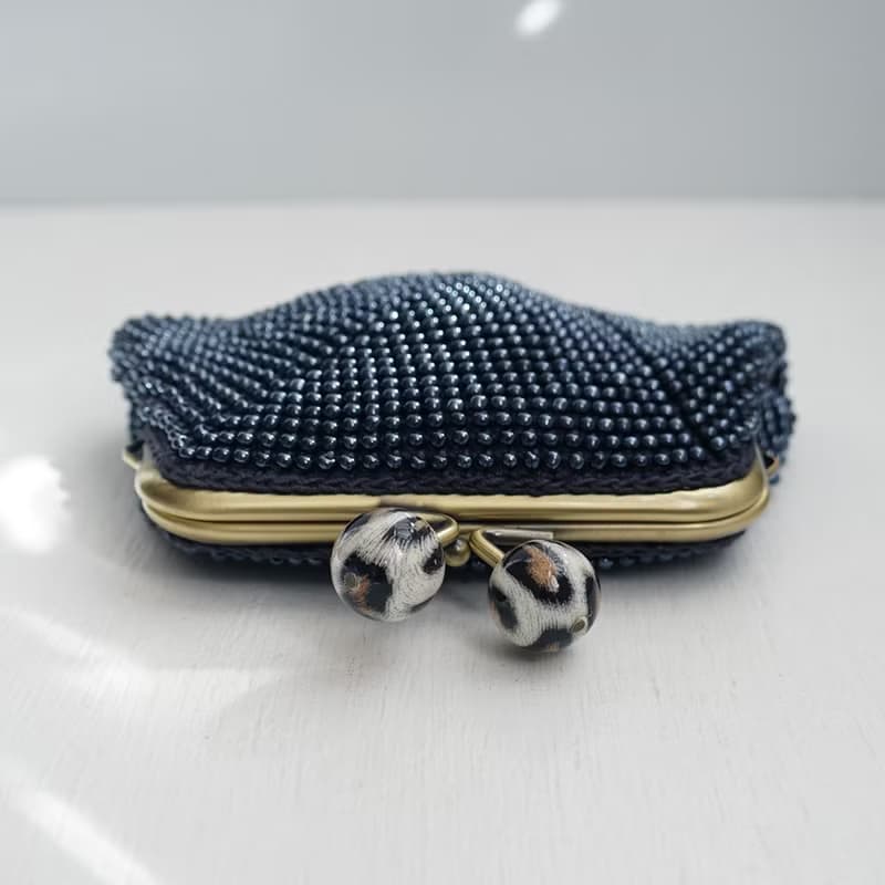 Ba-ba (m) Beads crochet square coinpurse No.2118