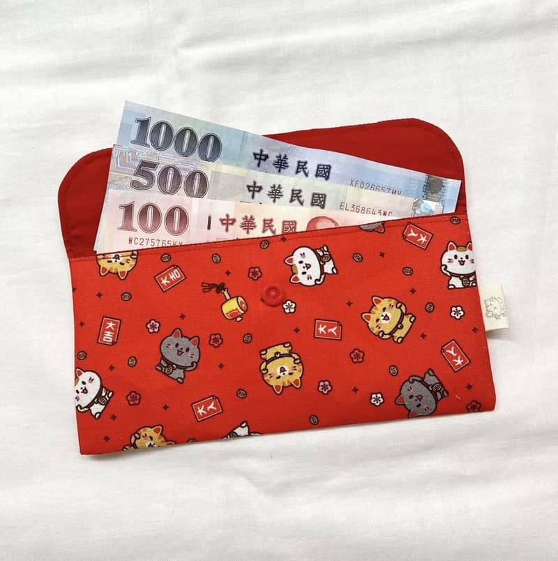 【快速出貨_現貨】紅包袋 存摺收納袋 招財貓 柴柴 老虎 兔子 花