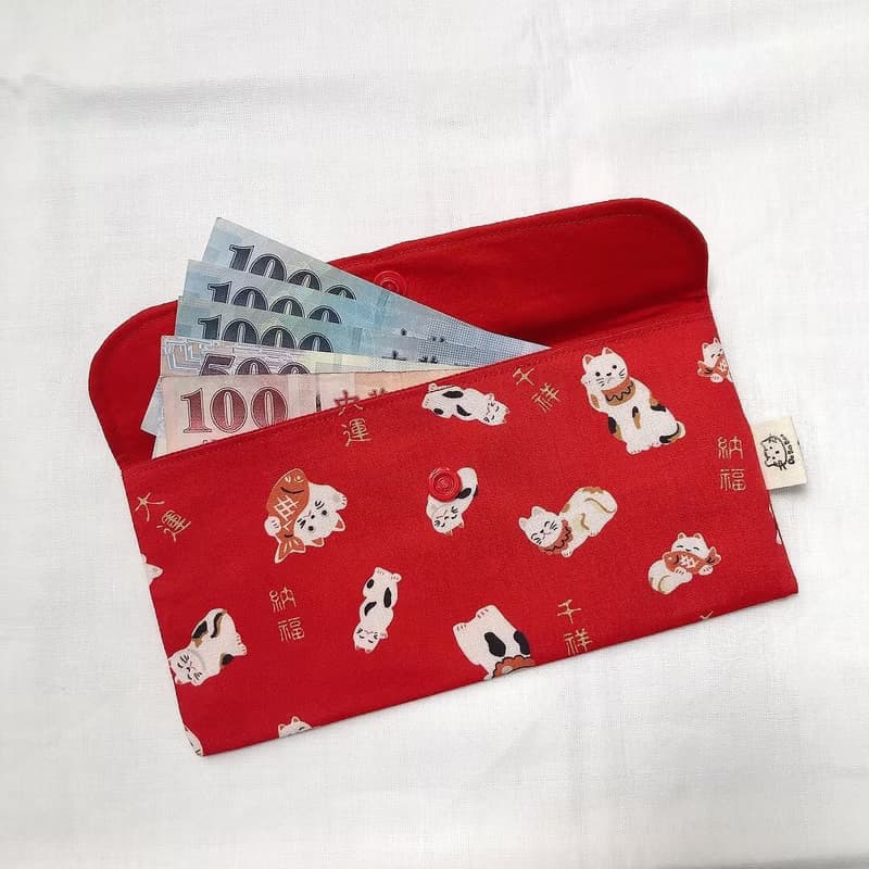 【快速出貨_現貨】紅包袋 存摺收納袋 招財貓 柴柴 老虎 兔子 花