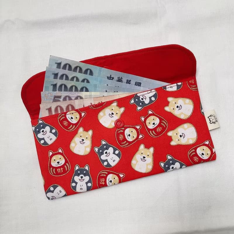 【快速出貨_現貨】紅包袋 存摺收納袋 招財貓 柴柴 老虎 兔子 花