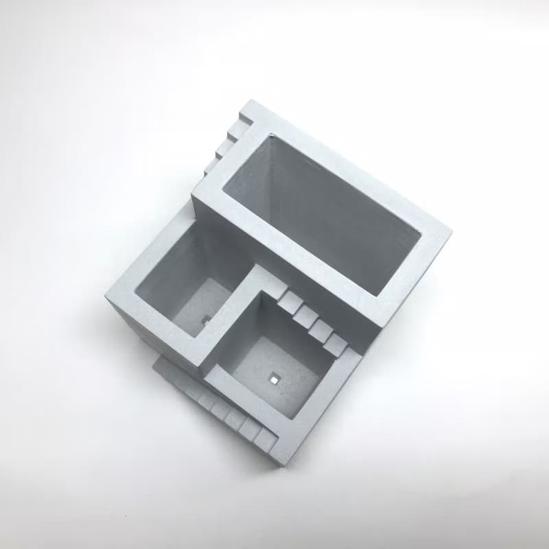 三孔階梯水泥盆