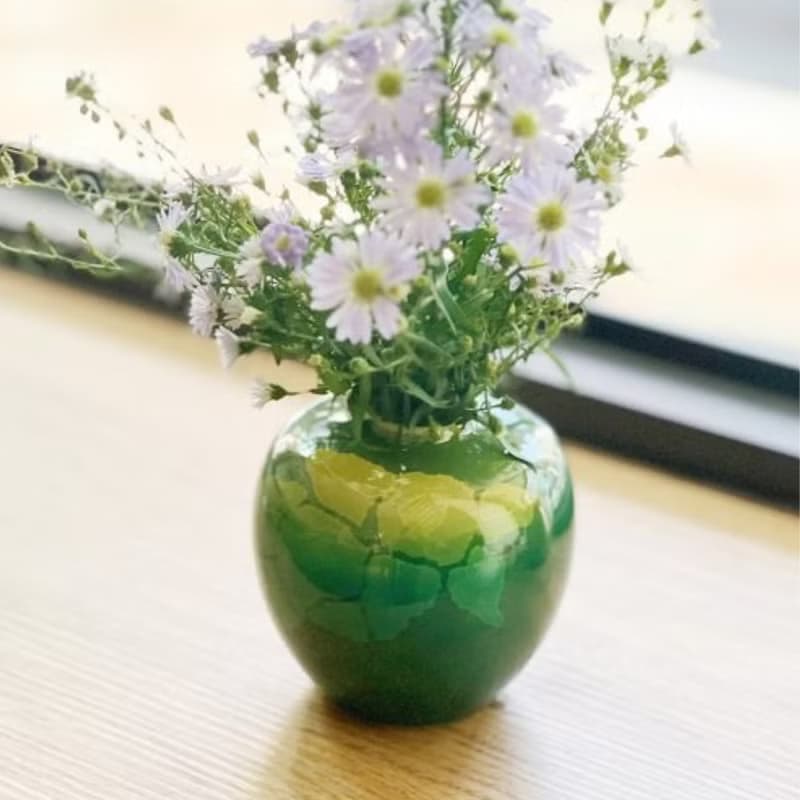 【入厝送禮】銀山茶花一輪插花瓶 /九谷燒
