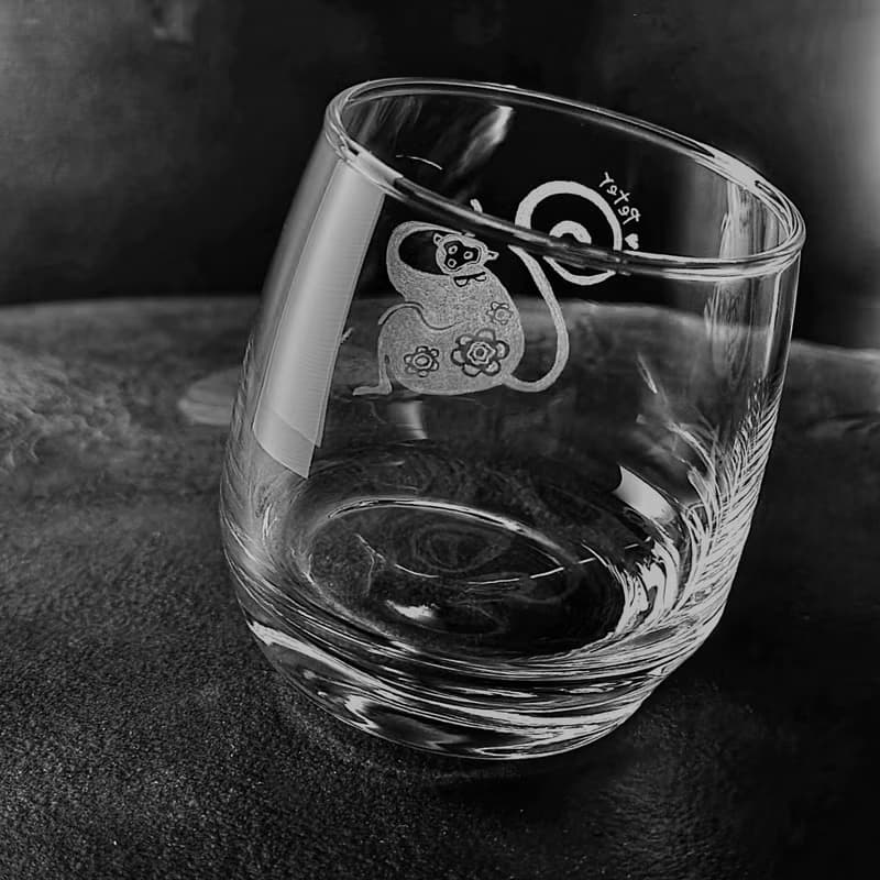 【復古生肖杯】客定手雕 搖擺杯 烈酒/調酒杯 雕圖/免費刻字