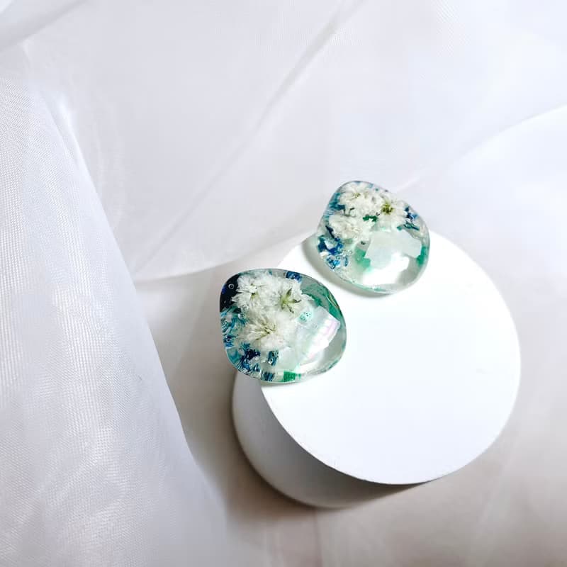 洸波 • 押花手工耳環
