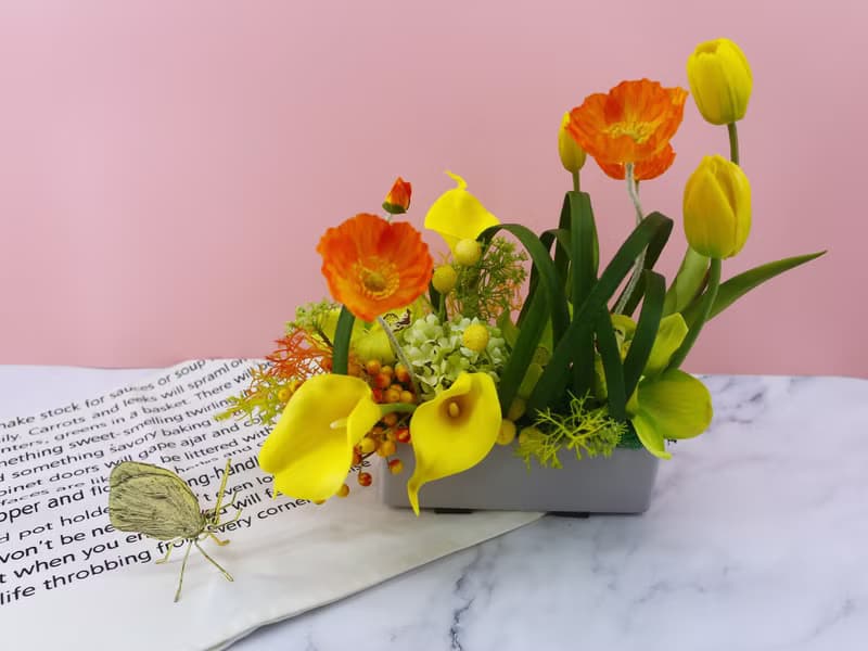 鬱金香虞美人海芋香氛花禮/入厝禮/開幕/喬遷/送禮/植栽