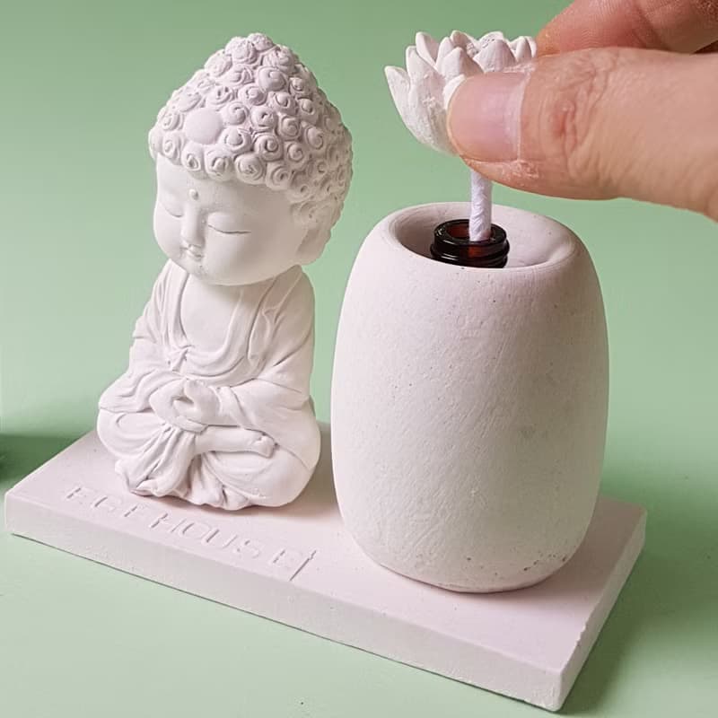 母親節佳禮淨念吉祥小佛之培德 香氛線香綜合套組 擴香石精油 居