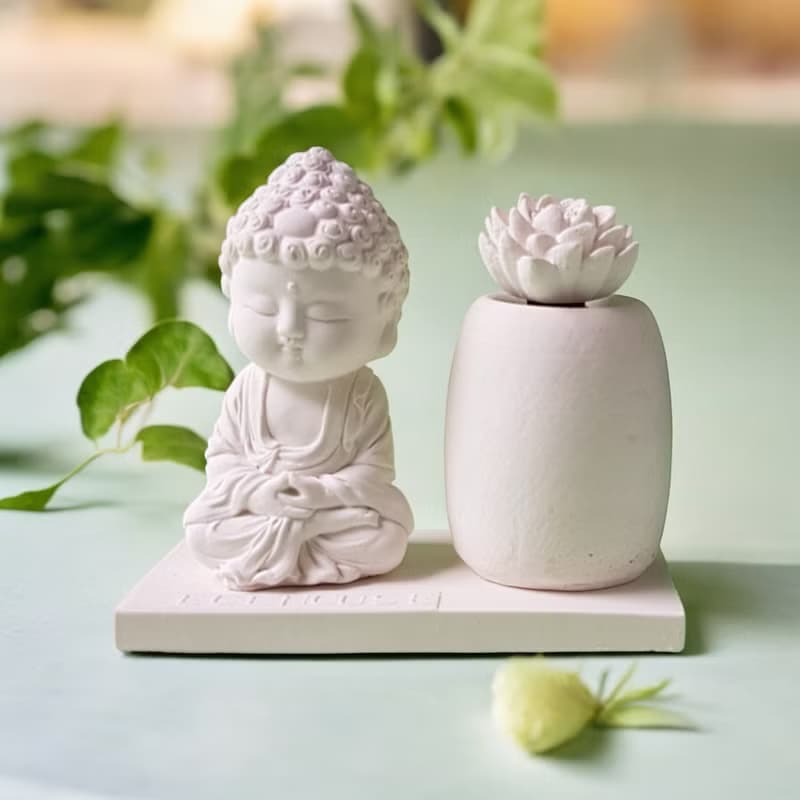母親節佳禮淨念吉祥小佛之培德 香氛線香綜合套組 擴香石精油 居