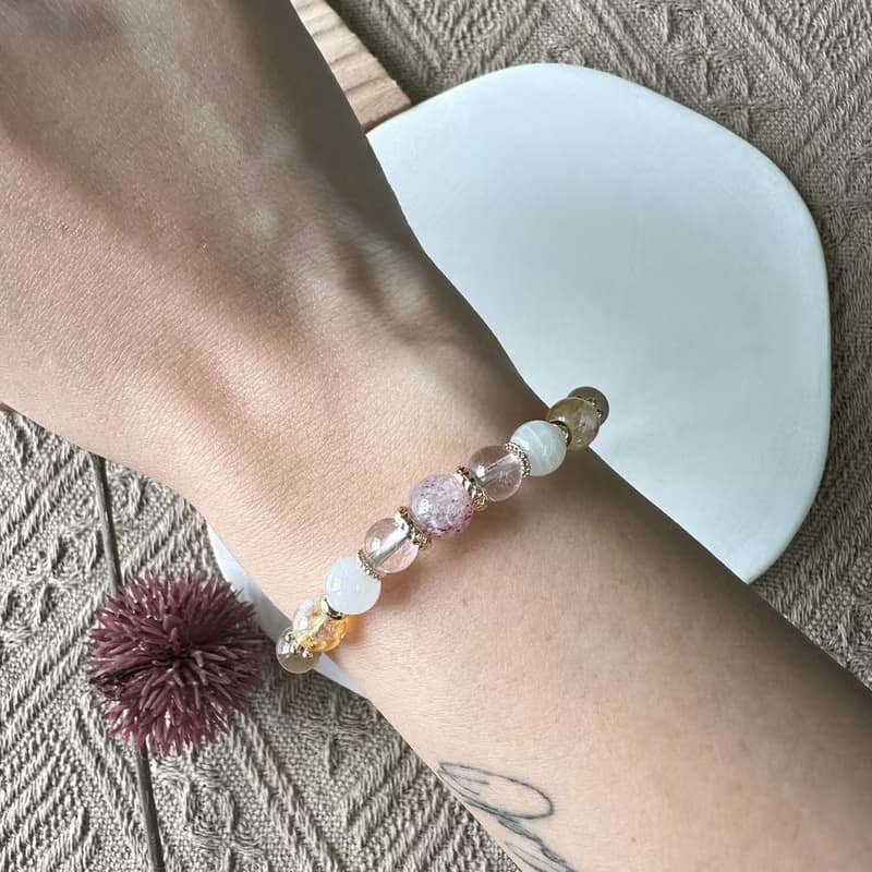 溫和色系好運編織手鍊