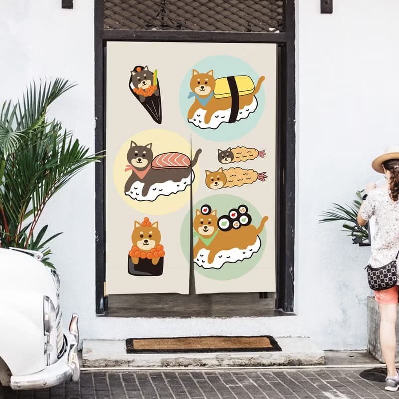 柴犬門簾
