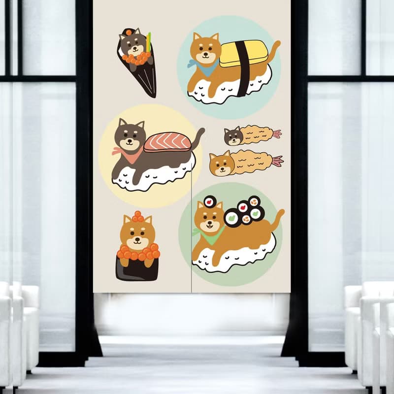 柴犬門簾