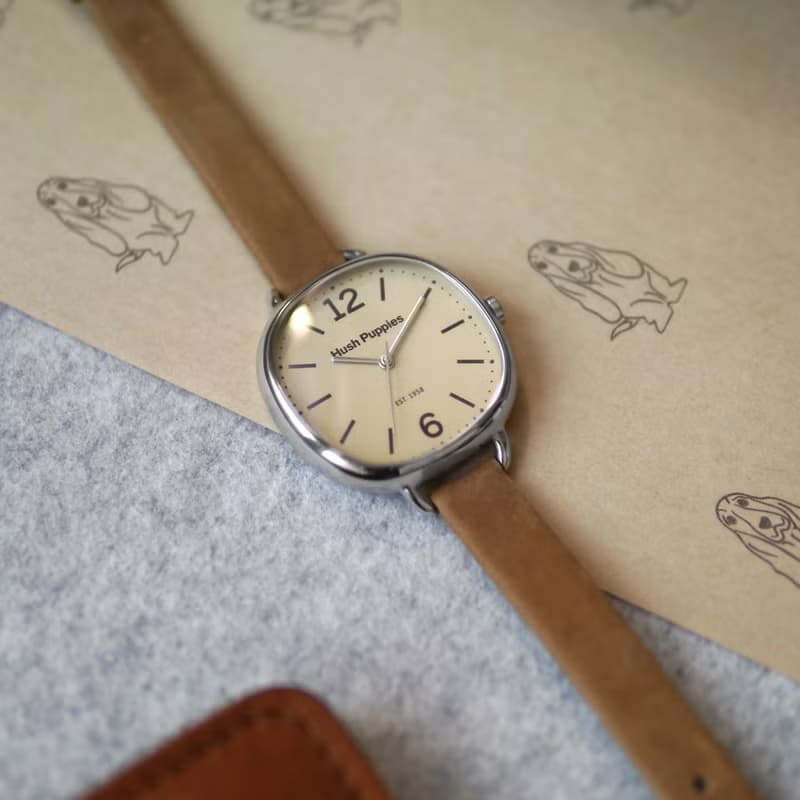 快速出貨 || Hush Puppies 恆久不渝時光皮革女錶(HP3849)-象牙