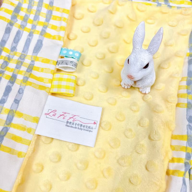 春天必備寶寶荳荳毯-黃調格紋 彌月禮盒 新生兒禮物 推車毯 汽座