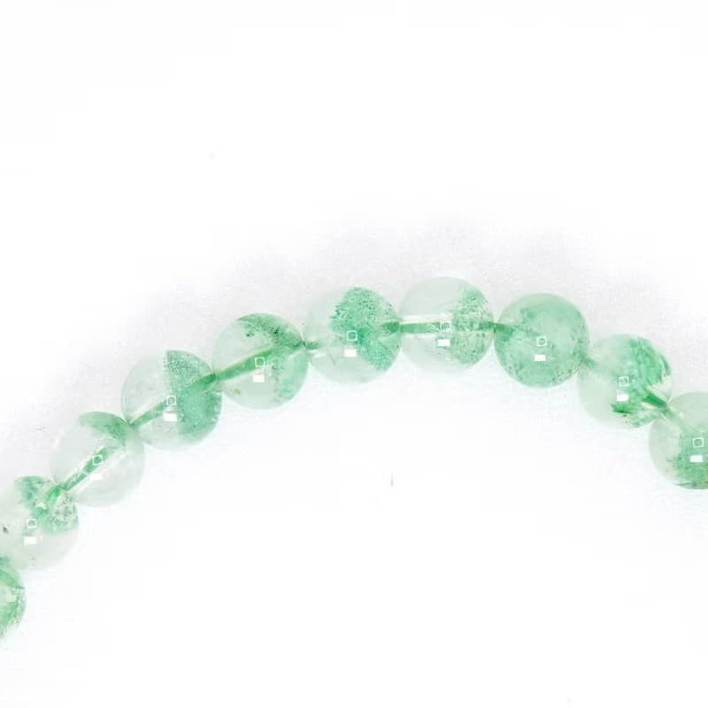 寶麗金珠寶-天然翡翠綠幽靈水晶手珠