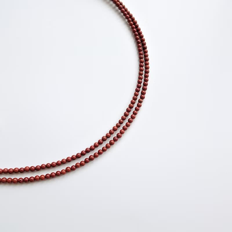 紅碧玉小圓珠眼鏡鍊 - 給媽媽的母親節禮物