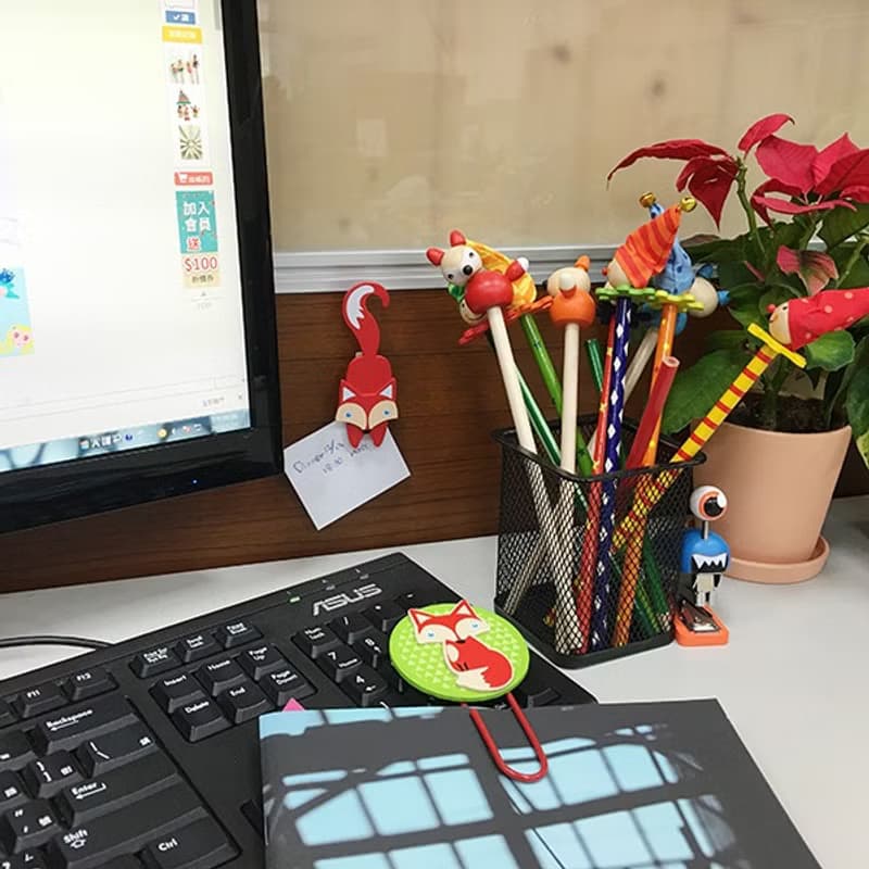 【兒童禮品】木製森林動物三兄弟鉛筆(一組3入) - 筆頭可拆