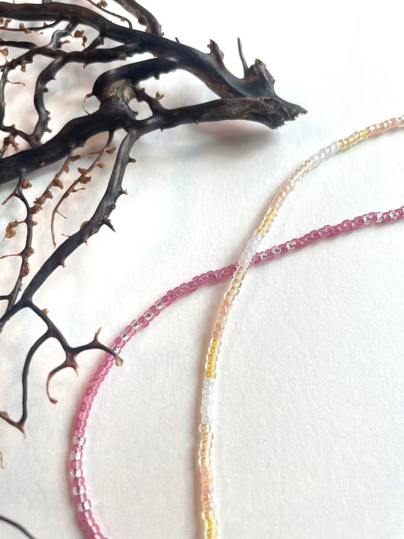 Pastel Line Layered Necklace 001~005
