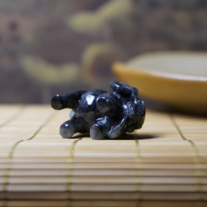 【吉象如意】烏雞翡翠大象擺飾 | 天然緬甸玉A貨翡翠 | 送禮