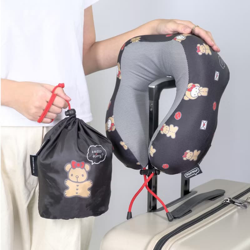 murmur 山丘頸枕 | hello kitty (小熊) | 附袋旅行頸枕