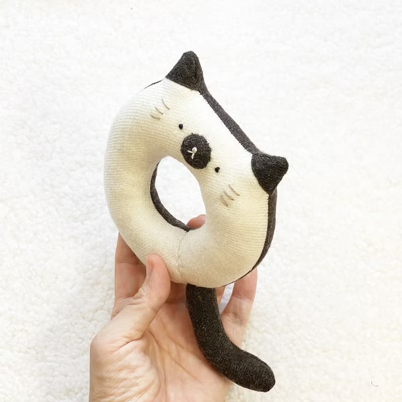 暹羅貓甜甜圈杯墊