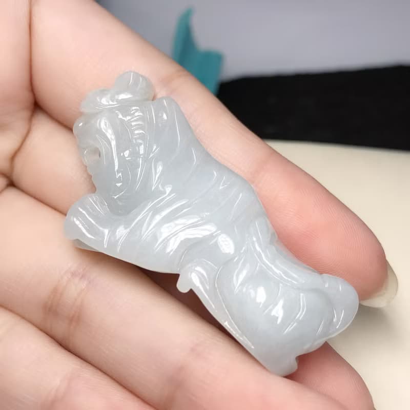 冰種翡翠老虎 | 天然緬甸A貨翡翠 | 送禮