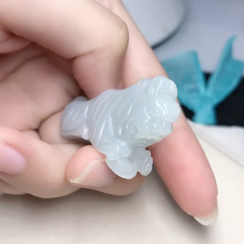 冰種翡翠老虎 | 天然緬甸A貨翡翠 | 送禮